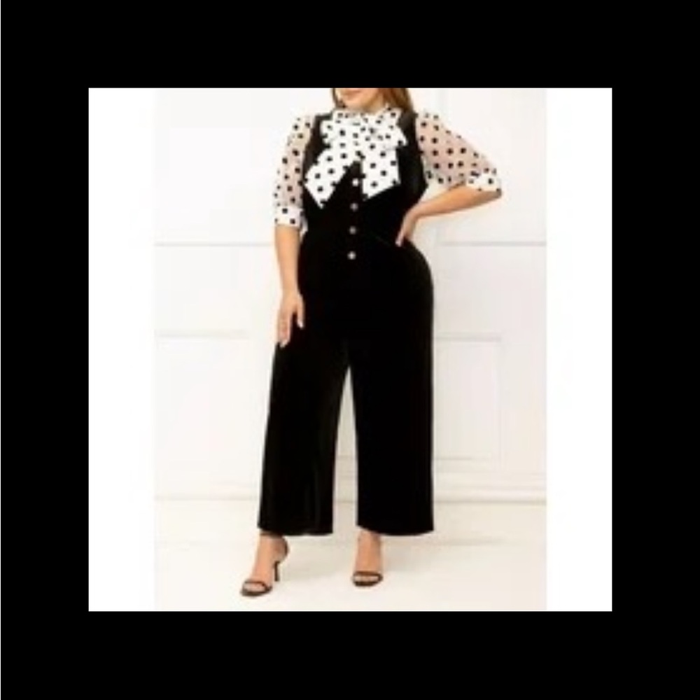 Velvet jumpsuit